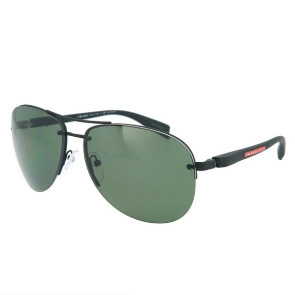 Prada Men's Black Aviator Metal Sunglasses! - Picture 1 of 4